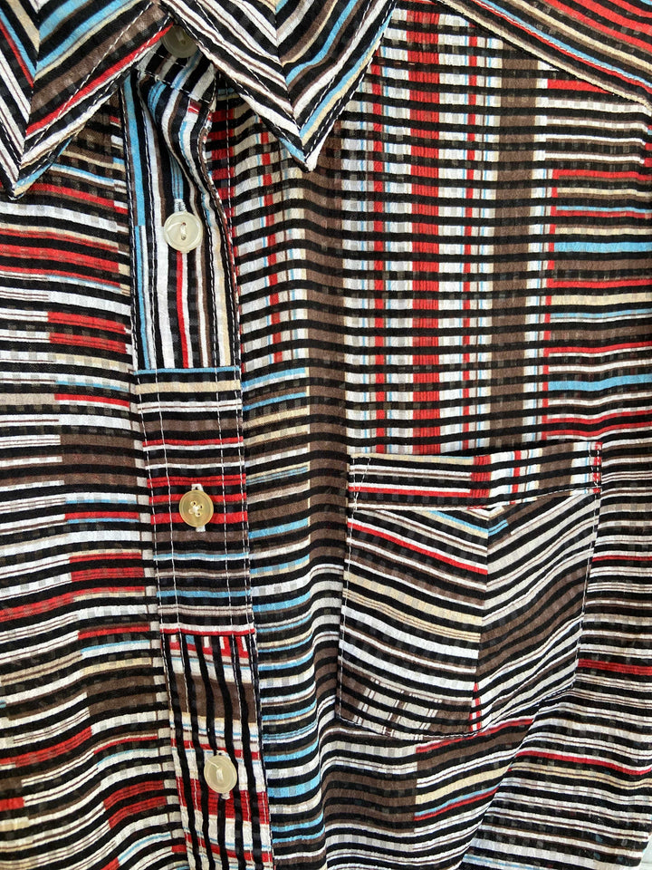 Vintage Vintage bluser XL Vintagebluse - Ruter og striper, str XL