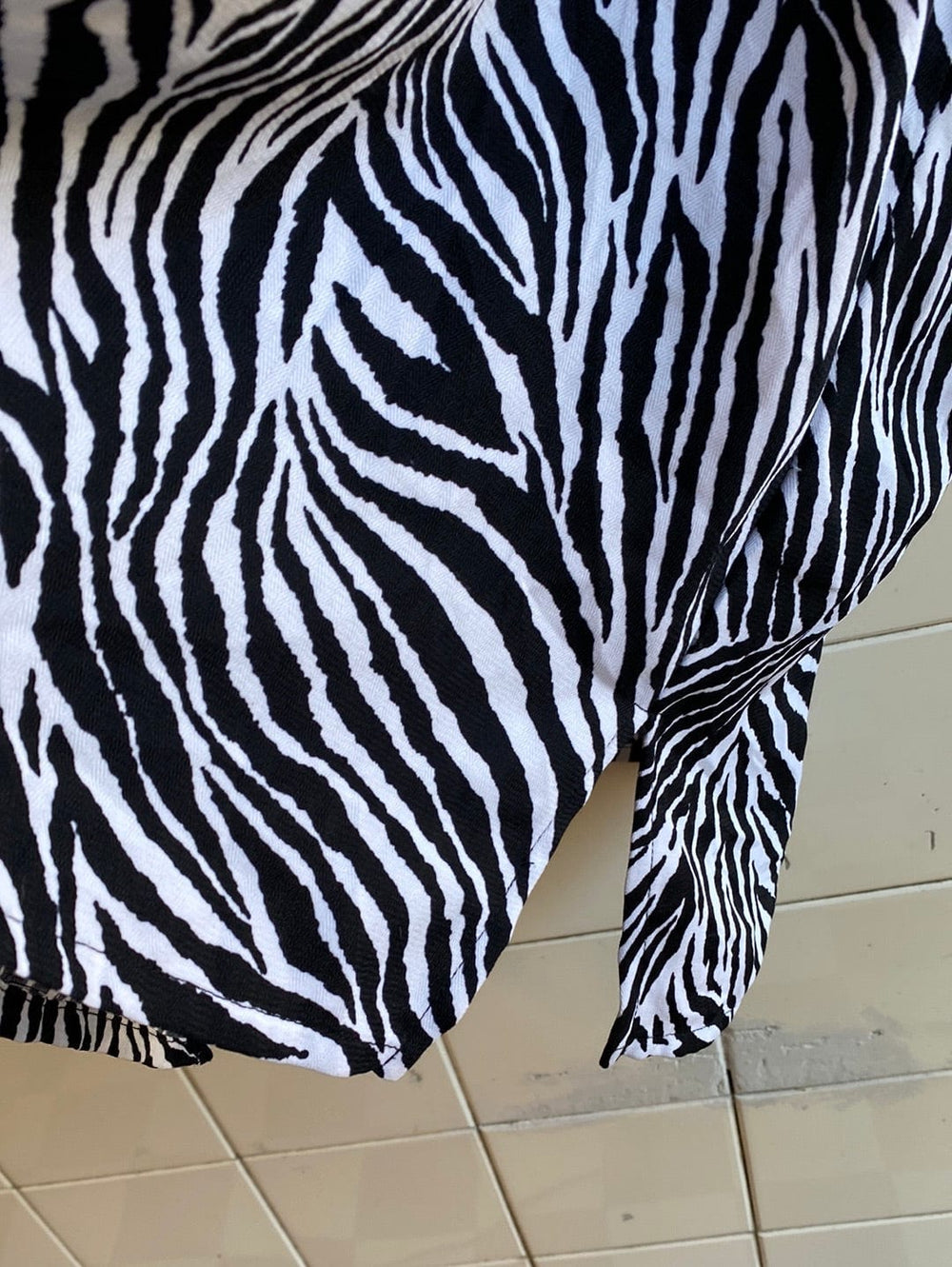 Vintage Vintage bluser 5XL Vintagebluse - Sebra, str 5XL