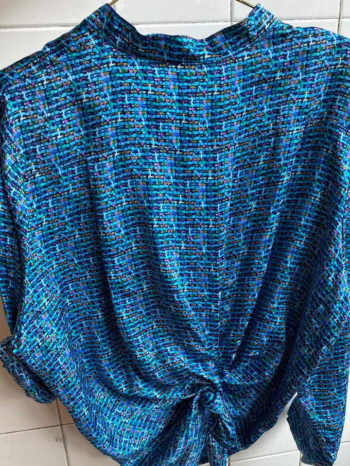 Vintage Vintage bluser 4XL Vintagebluse -  Silkelek, str 4XL