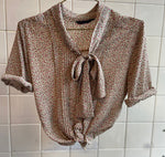 Last inn bildet i Galleri-visningsprogrammet, Vintage Vintage bluser S Vintagebluse - Sløyfe og legg, str S

