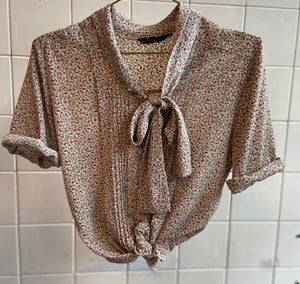 Vintage Vintage bluser S Vintagebluse - Sløyfe og legg, str S