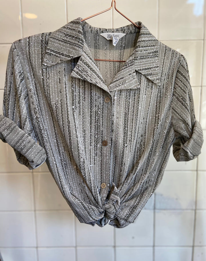 Vintage Vintage bluser L Vintagebluse - Snøfall, str L