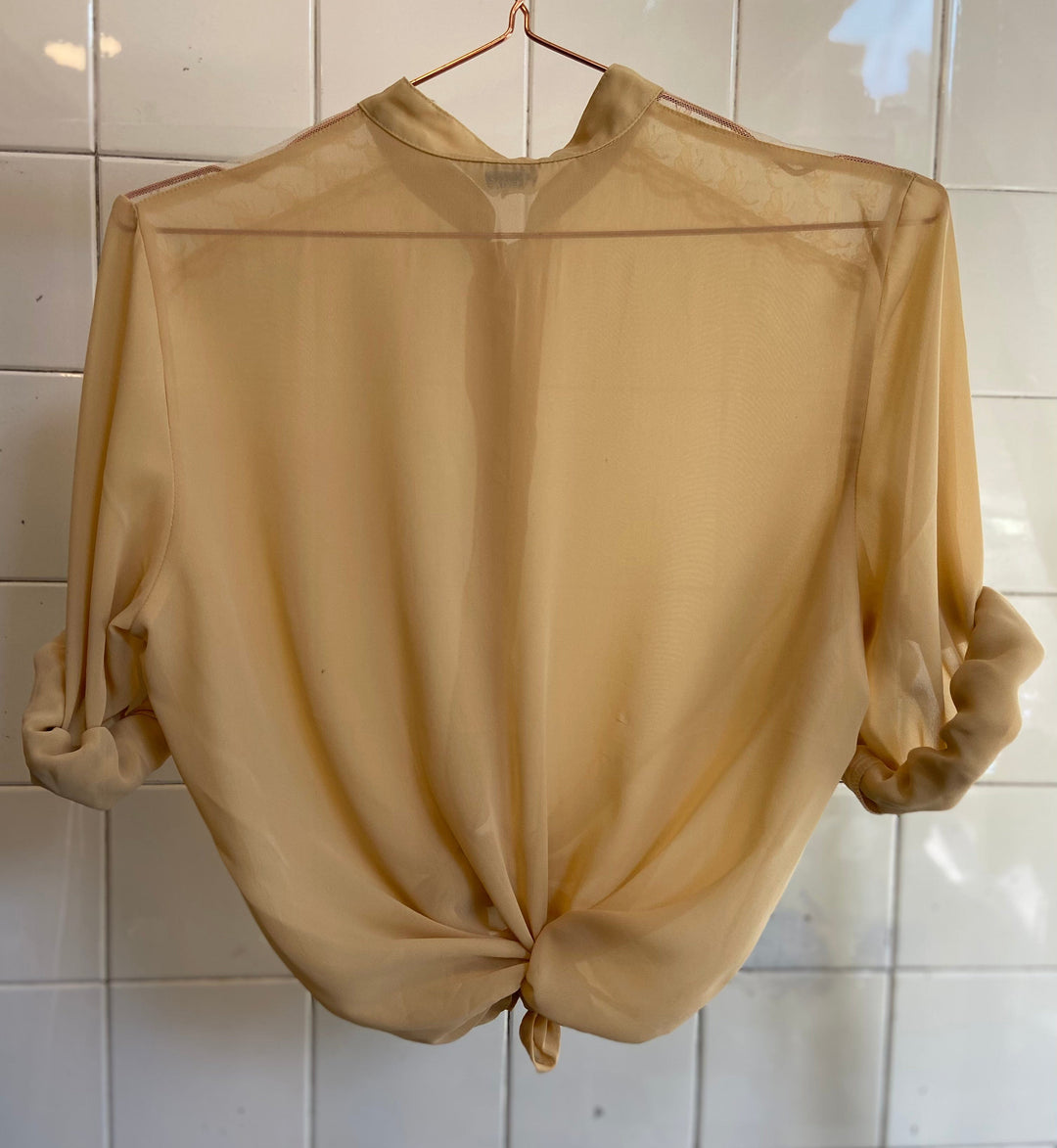 Vintage Vintage bluser S Vintagebluse - Sommerfugl, str S