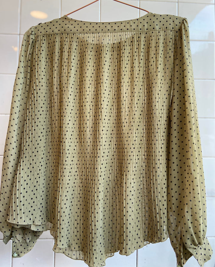 Vintage Vintage bluser L Vintagebluse - Stretchy dots, str L