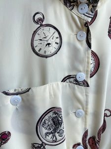 Vintage Vintage bluser S Vintagebluse - Tik-Tak, str S