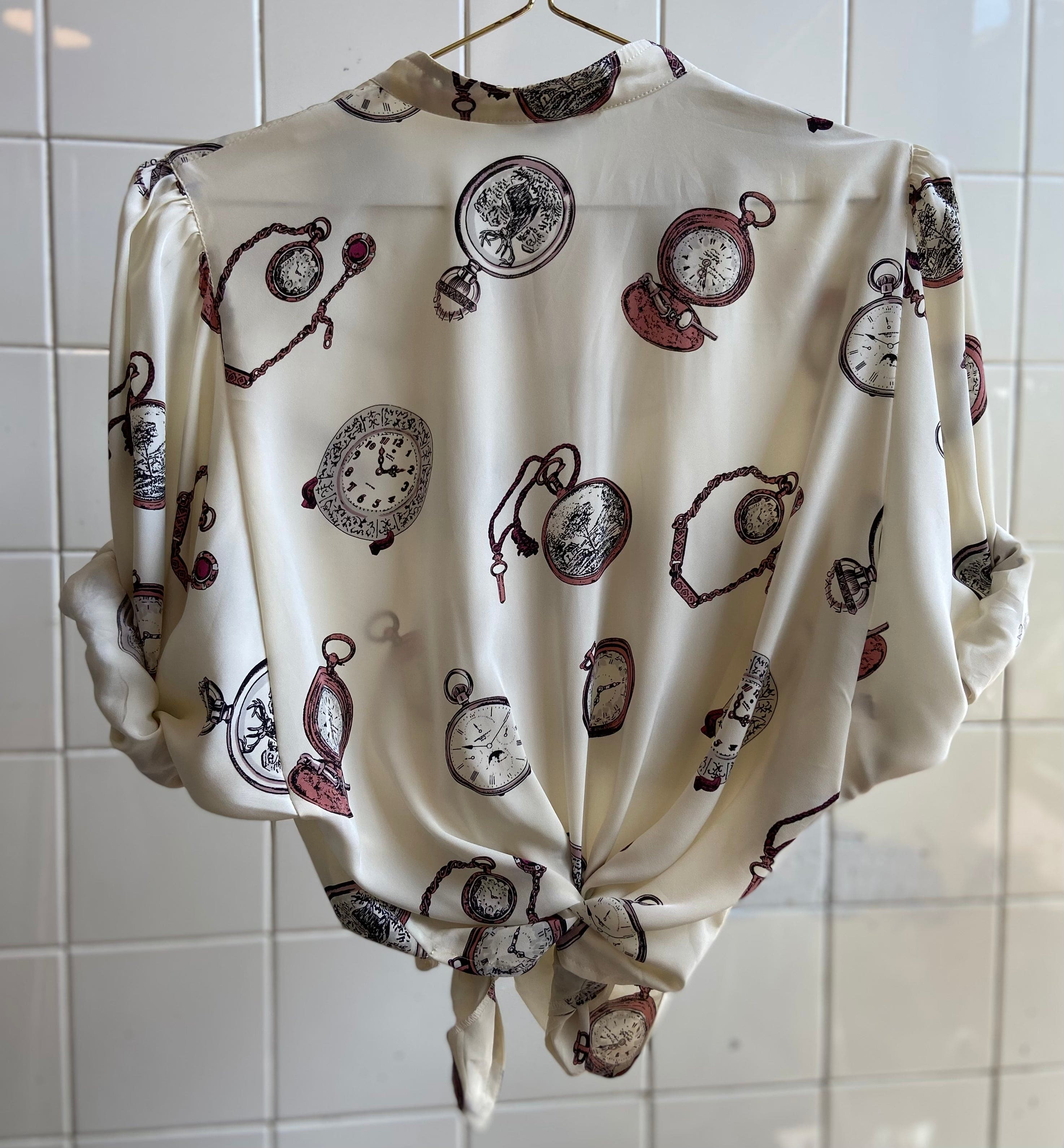 Vintage Vintage bluser S Vintagebluse - Tik-Tak, str S