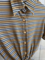 Last inn bildet i Galleri-visningsprogrammet, Vintage Vintage bluser S Vintagebluse - Vertikale striper, str S
