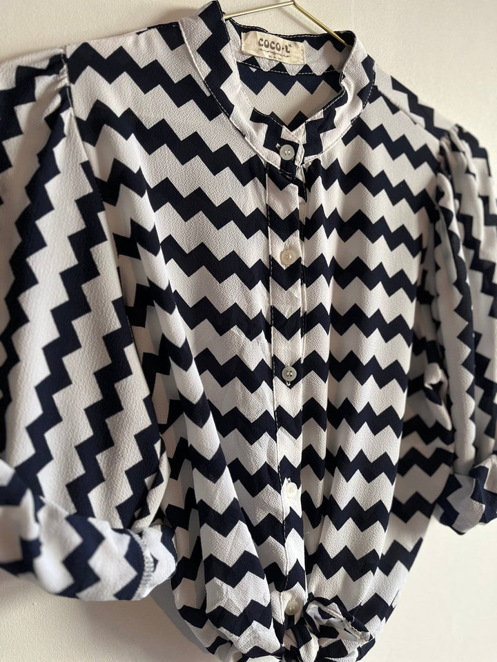 Vintage Vintage bluser S Vintagebluse - ZigZag, str S