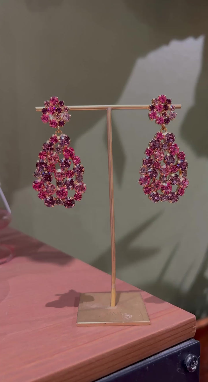 Hanna earrings - iris combo