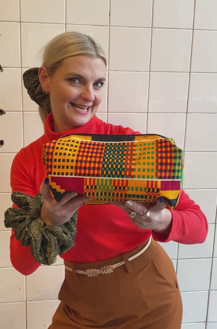 Toalettmappe liten - yellow ghana
