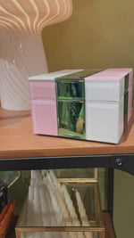 Last inn og spill av video i Gallerivisningen, Smykkeskrin - Rose, light green and clear
