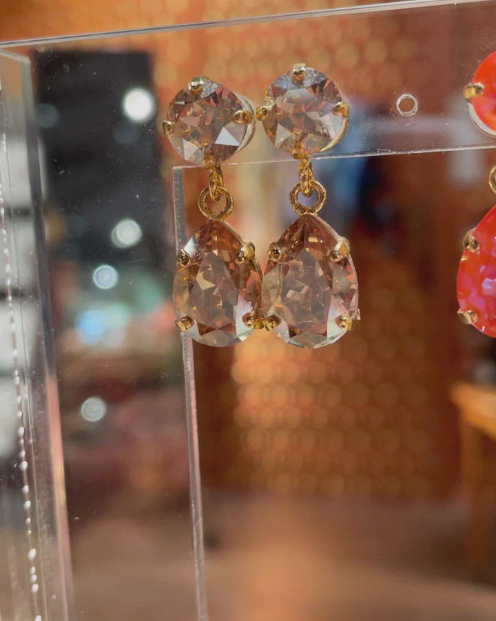 Mini Drop earrings - golden shadow