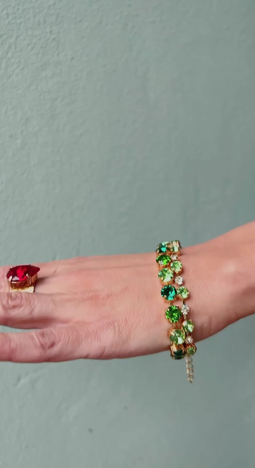 Pomona bracelet - green combo
