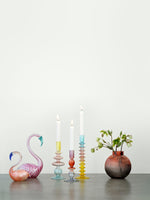 Last inn bildet i Galleri-visningsprogrammet, Bahne Lysestake Lysestake glass - blue, red and pink
