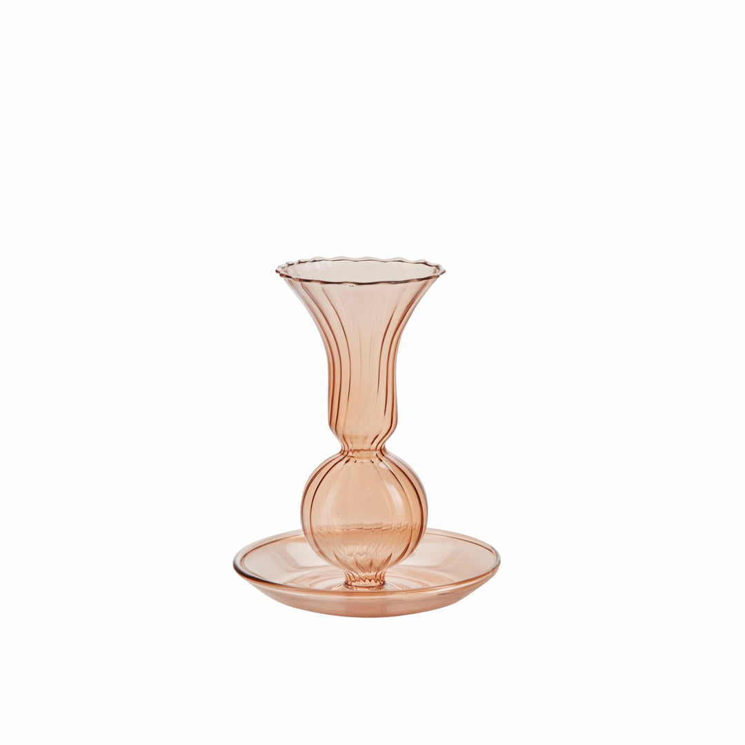 Bahne Lysestake Lysestake Glass Tulip - gammelrosa