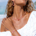 Last inn bildet i Galleri-visningsprogrammet, Caroline Svedbom armbånd Calanthe bracelet - coral combo
