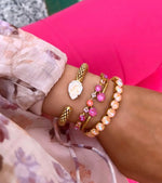 Last inn bildet i Galleri-visningsprogrammet, Caroline Svedbom armbånd Calanthe bracelet - coral combo
