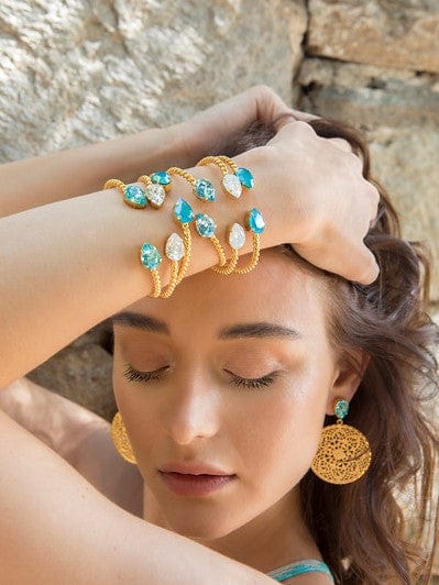 Caroline Svedbom armbånd Mini drop bracelet - chrysolite