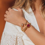 Last inn bildet i Galleri-visningsprogrammet, Caroline Svedbom armbånd Mini drop bracelet - emerald
