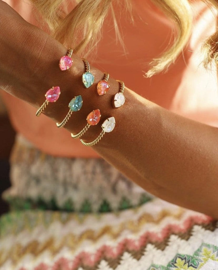 Caroline Svedbom armbånd Mini drop bracelet  - fushia