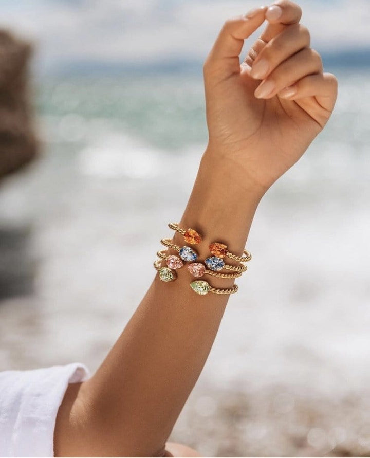 Caroline Svedbom armbånd Mini drop bracelet  - fushia