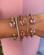 Last inn bildet i Galleri-visningsprogrammet, Caroline Svedbom armbånd Mini drop bracelet  - fushia
