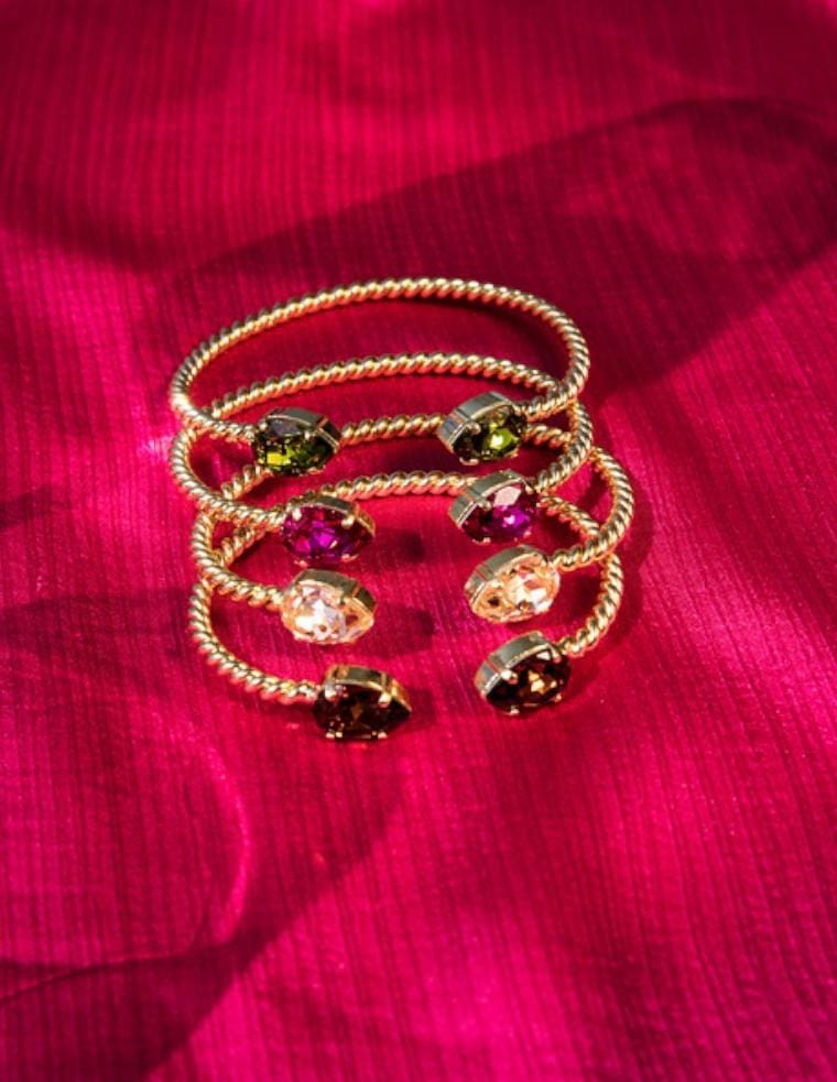Caroline Svedbom armbånd Mini drop bracelet - golden shadow