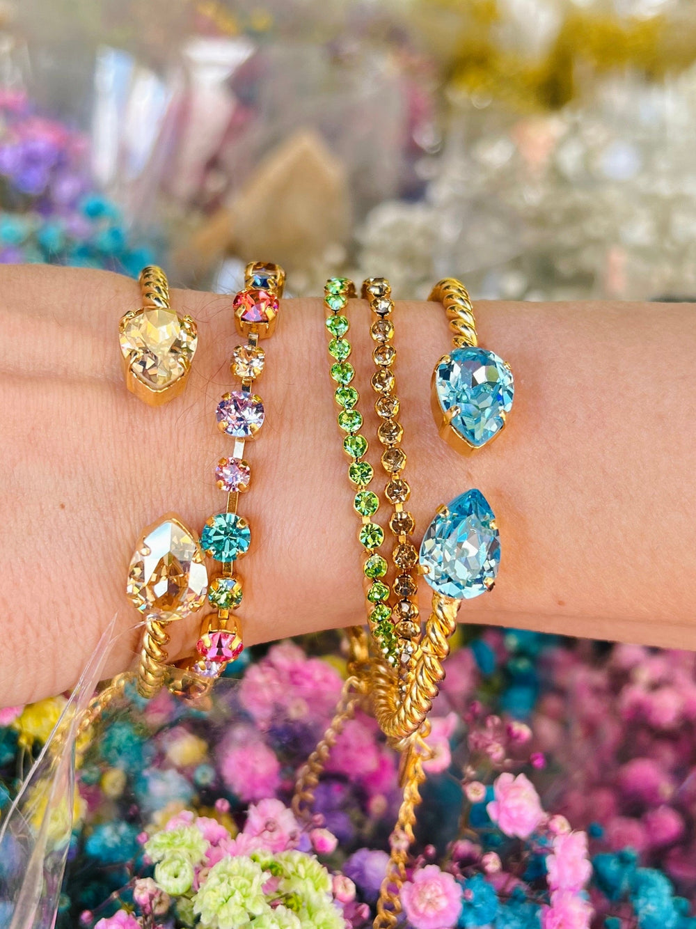 Caroline Svedbom armbånd Siri bracelet - peridot