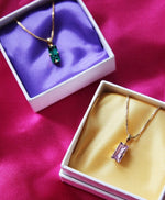 Last inn bildet i Galleri-visningsprogrammet, Caroline Svedbom halskjeder Baguette necklace - violet
