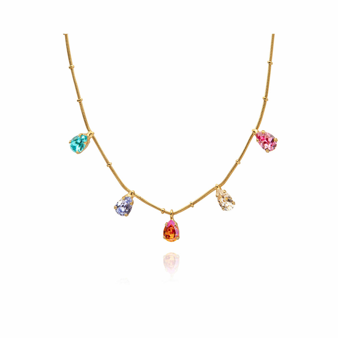 Caroline Svedbom halskjeder Estelle necklace - rainbow combo