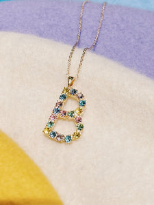 Caroline Svedbom halskjeder Letter necklace - B