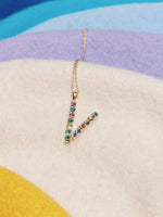 Last inn bildet i Galleri-visningsprogrammet, Caroline Svedbom halskjeder Letter necklace - V

