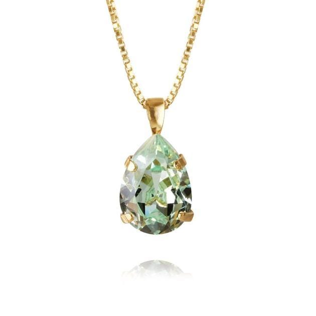 Caroline Svedbom halskjeder Mini drop necklace - chrysolite