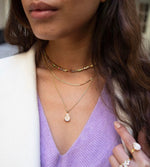 Last inn bildet i Galleri-visningsprogrammet, Caroline Svedbom halskjeder Mini drop necklace - chrysolite
