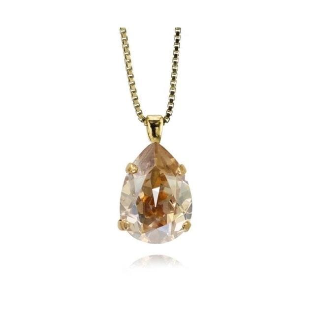 Caroline Svedbom halskjeder Mini drop necklace - golden shadow