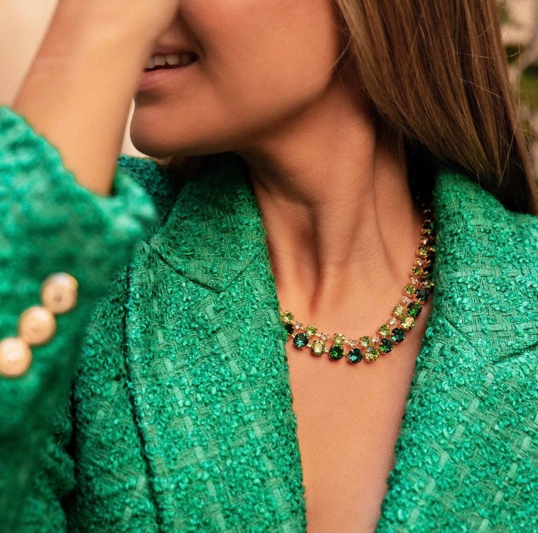 Caroline Svedbom halskjeder Pomona necklace - green combo