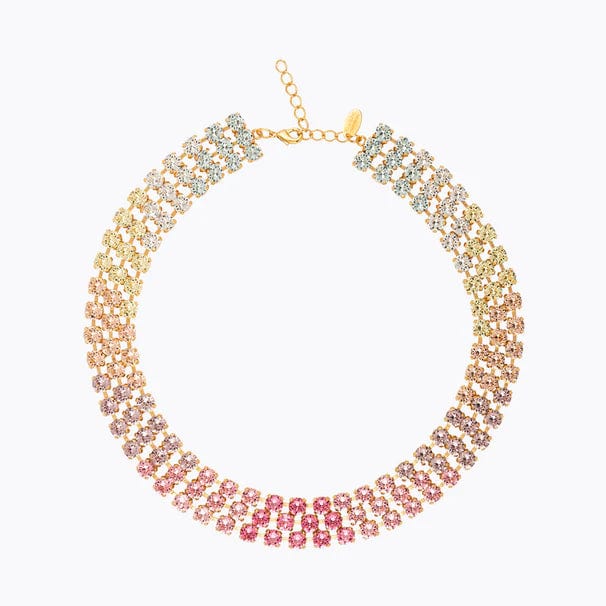 Caroline Svedbom halskjeder Rosanna necklace - pastell rainbow combo