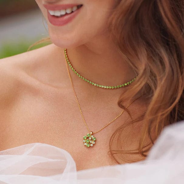 Caroline Svedbom halskjeder Siri necklace - peridot
