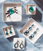 Last inn bildet i Galleri-visningsprogrammet, Caroline Svedbom øredobber Alexa long earring - aquamarine
