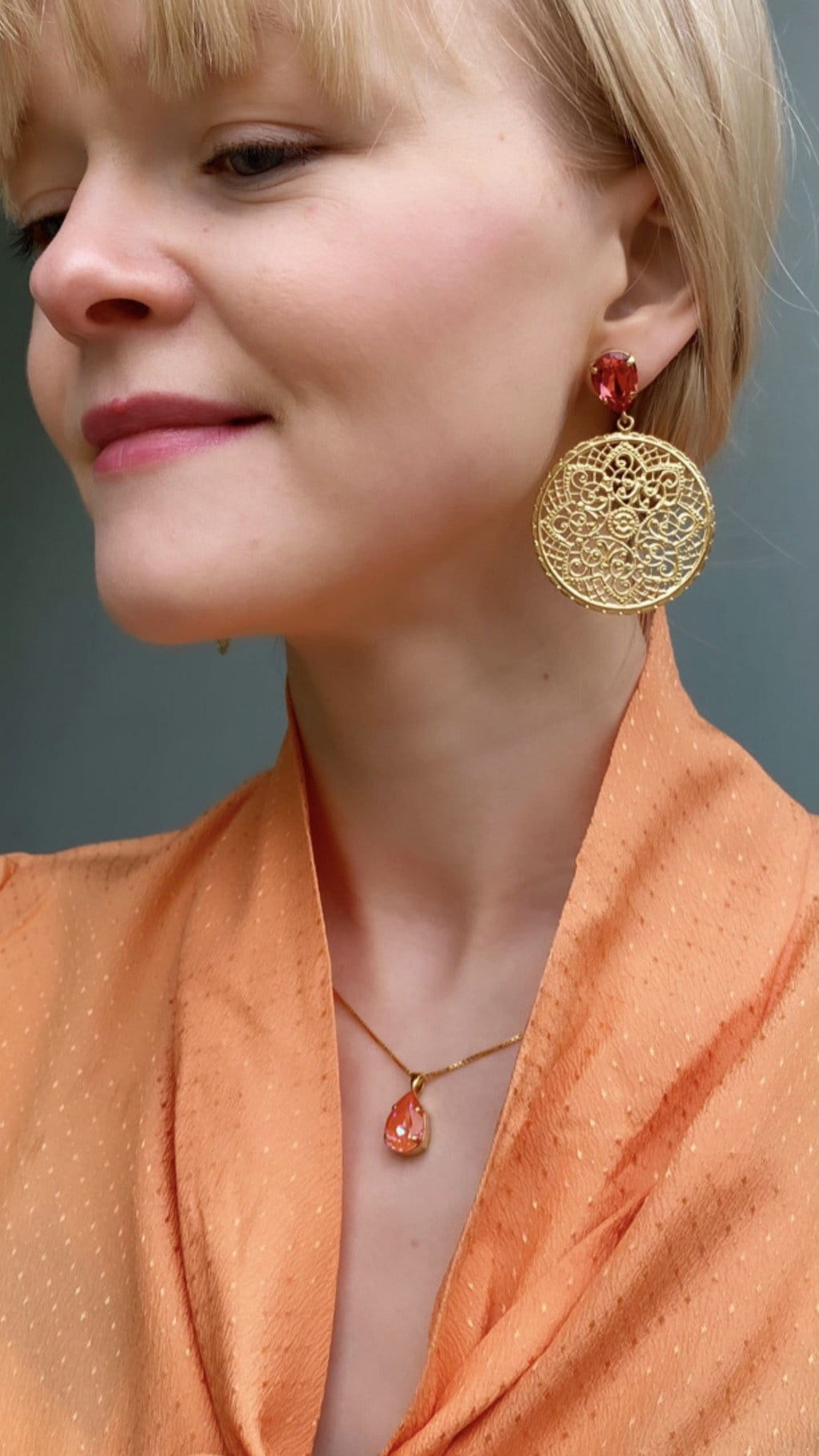 Caroline Svedbom øredobber Alexandra earrings - paradparadsha