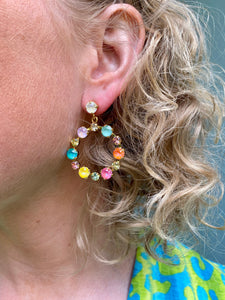 Caroline Svedbom øredobber Calanthe earrings - pretty flower combo