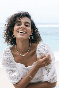 Caroline Svedbom øredobber Calanthe earrings - pretty flower combo