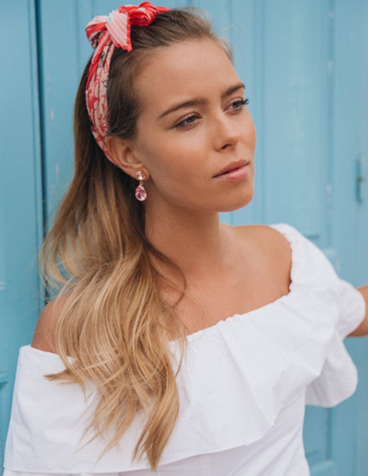 Caroline Svedbom øredobber Classic drop earrings - blue shade/ lavendel