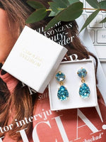 Last inn bildet i Galleri-visningsprogrammet, Caroline Svedbom øredobber Classic drop earrings - turquoise
