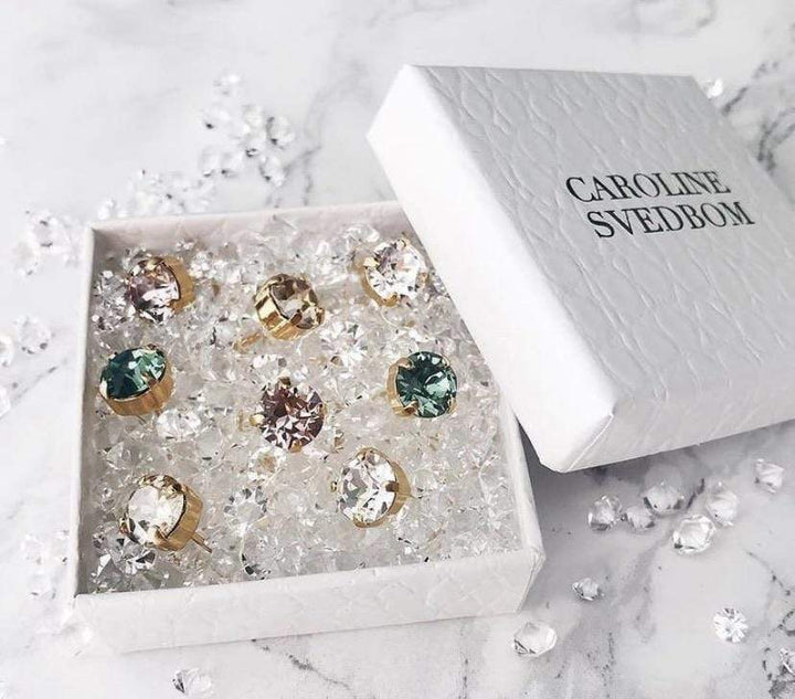 Caroline Svedbom øredobber Classic stud earrings - Capri blue