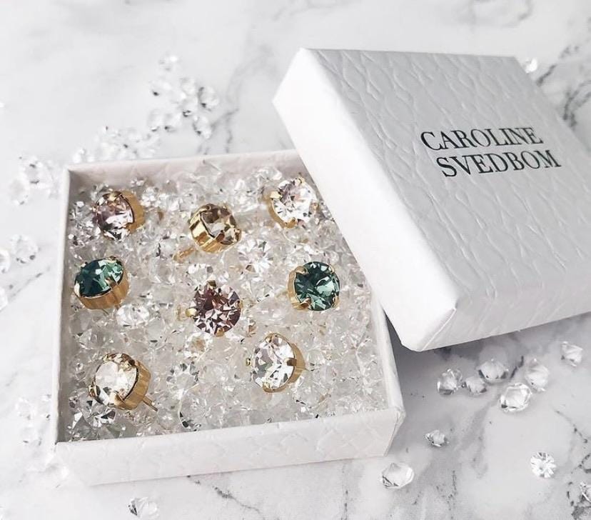 Caroline Svedbom øredobber Classic Stud earrings - golden shadow