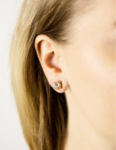 Caroline Svedbom øredobber Classic stud earrings - orange glow delite