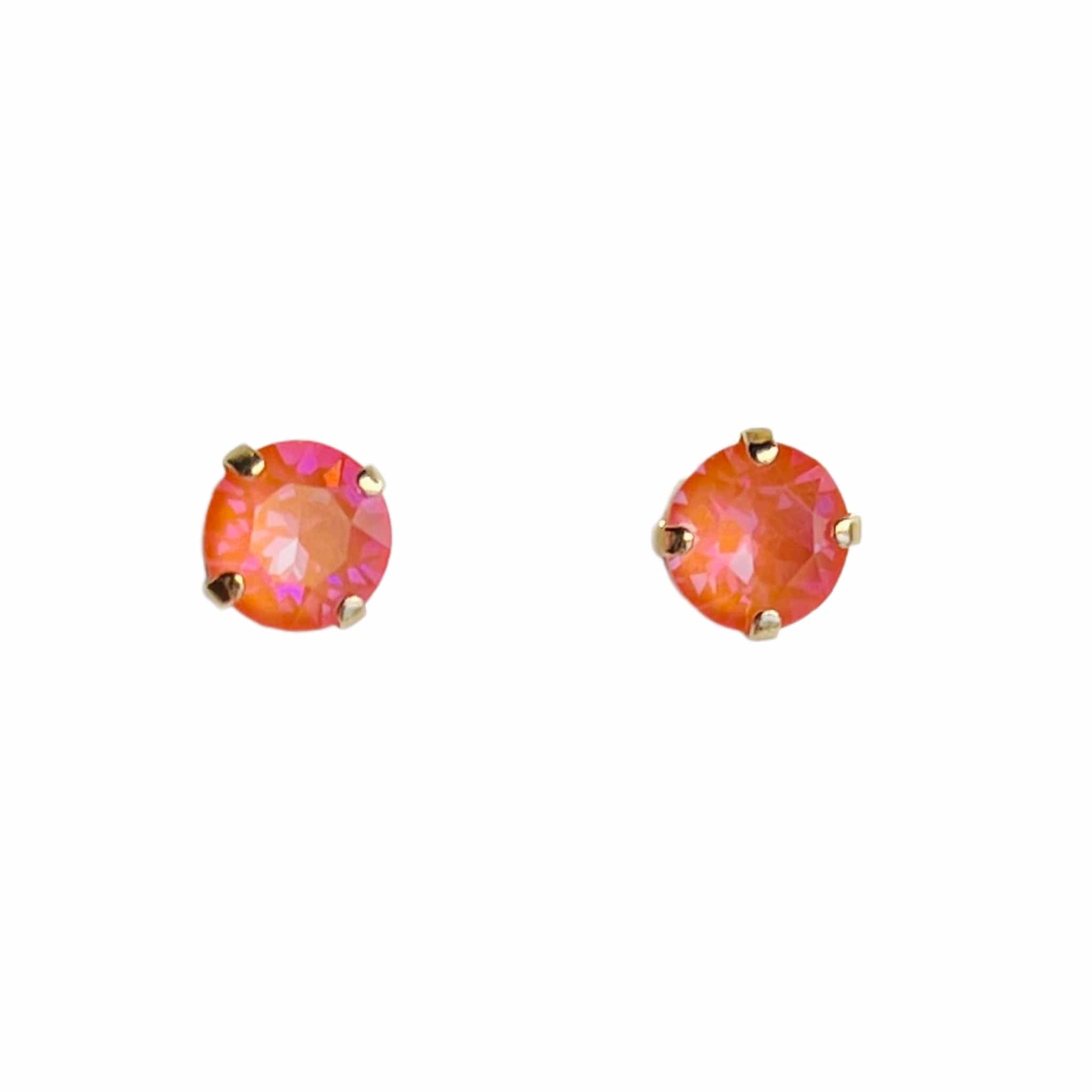 Caroline Svedbom øredobber Classic stud earrings - orange glow delite