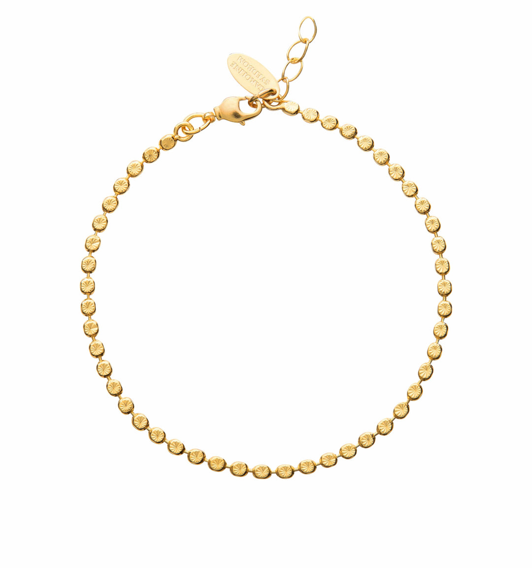 Caroline Svedbom øredobber Diamond ankle chain - gold