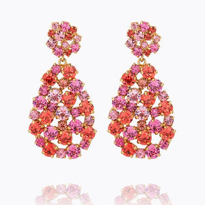 Caroline Svedbom øredobber Hanna earrings - coral combo